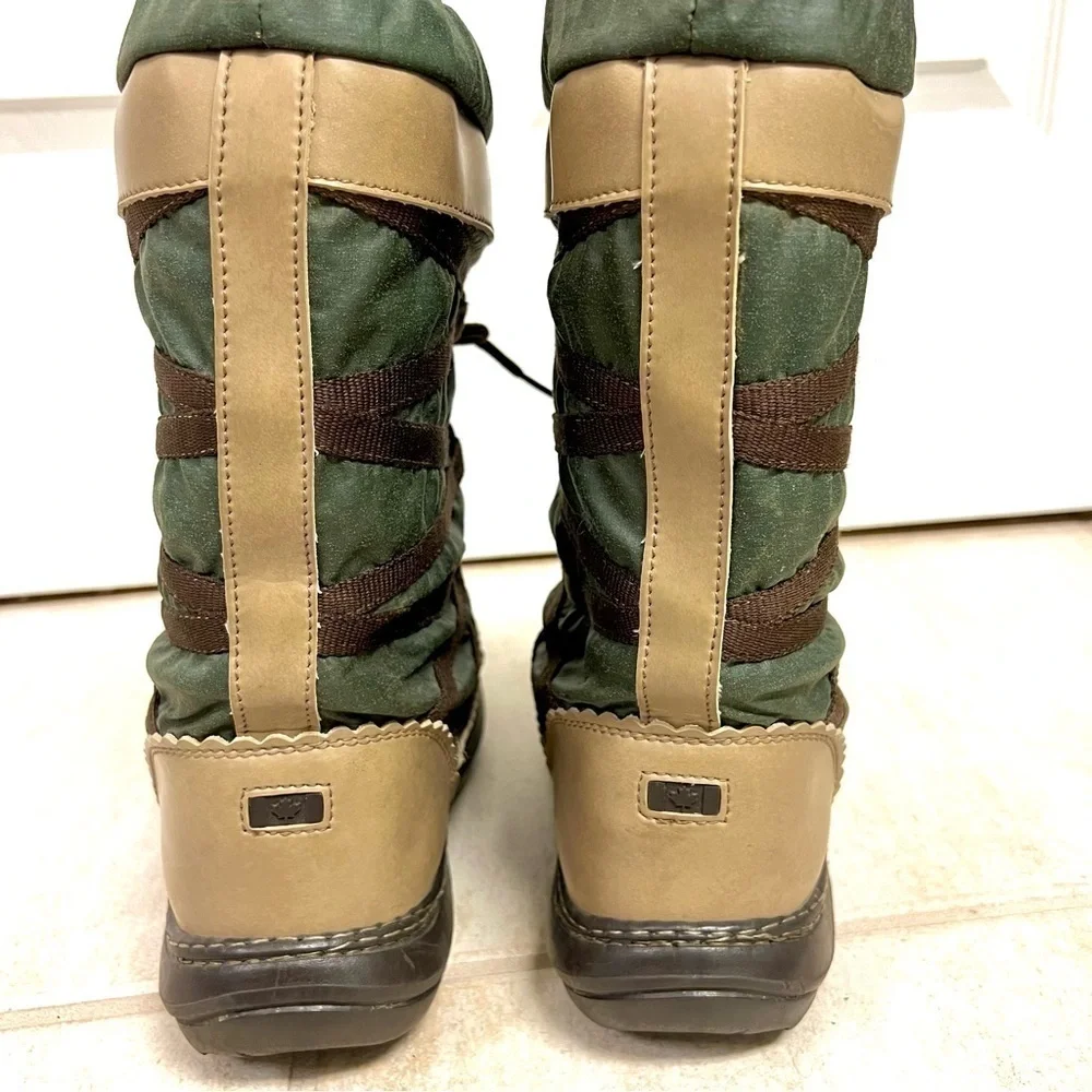 ALDO FLORENDAY Winter Boots Womens Fleece Lined Siesta green brown size 6 Canada